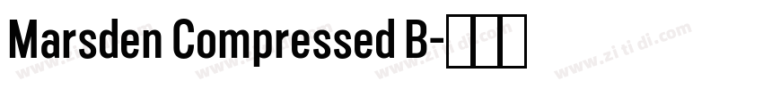 Marsden Compressed B字体转换